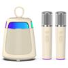 JAMELO Macchina per karaoke per bambini e adulti, con 2 microfoni wireless, mini altoparlante portatile Bluetooth con luci, regalo di compleanno per bambini, per riunioni di famiglia e feste con amici