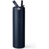 Vinsun Borraccia Termica 750ml con Cannuccia - Senza Perdite, Riutilizzabile, Senza BPA, Doppia Parete - Bottiglia Acqua per Sport, Scuola, Ufficio
