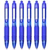 Zebra Technologies Zebra Z-Grip Smooth - Mini penne a sfera retrattili, 1,0 mm, confezione da 6 pezzi, colore: Blu