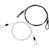 PATIKIL Cavo Acciaio Inossidabile Rivestito Vinile 3/16 Dia Anelli, 4ft (48) Cavo Flessibile Catena Sicurezza Lanyard per Illuminazione Palco Esterna Lucchetti Bagagli, Nero/Trasparente