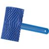 Fdit Rullo di vernice effetto legno effetto venatura in legno blu con manico decorazione della parete strumento parete decorazione fai da te