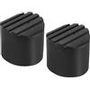 PATIKIL Scaletta Antiscivolo Piedi 2,8/72mm 2pz Gomma Rotondo Piedino Protettivo Tappetino Cuscino Ricambio per Telescopico Pieghevole Estensibile Protezione Nero