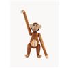 KAY BOJESEN Oggetto decorativo fatto a mano in legno di teak Monkey, alt. 19 cm -