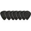 GEWA OVATION Diamond Picks Nylon Standard 351 Plettri - Super Grip - Punta Tonda - Set da 7 (6+1 pezzo Sharp Tip gratis) - 1,60 mm - onyx black - nero - Made in Czech Republic