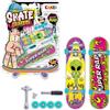 CRAZE Fingerboard Set - Confezione da 2 Mini Skateboard da Dita Tipo Tech Deck - Fingerboard con Accessori per Bambini - Skateboard Mini per Trucchi e Stunt