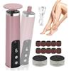 AECHO 2 in 1 Pedicure Elettrico Professionale Piedi,Calli Piedi Rimozione,Rimuovi Calli Piedi Elettrico Velocità Regolabile,Kit Pedicure per Calli e Duroni e Talloni Screpolati,Cura dei Piedi e Manicure