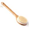 Ithyes Spazzola per il corpo Spazzolatura a secco Scrubber per La Schiena Doccia Spazzola per Bagno Legno di Bambù Manico Lungo Setole Naturali Massaggio Esfoliante Migliora la Circolazione Sanguigna