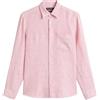 Marc O'Polo Marc OߴPolo Uomo Camicia in Lino a Maniche Lunghe a Righe, Rosa (Multi/Raspberry Pink), M