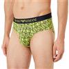 Emporio Armani Men's Brief all Over Slip Boxer, Lime EA Logo, S Uomini