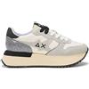 SUN68 Donna Big Stargirl Bag Silver Sneaker, Weiß, 38 EU