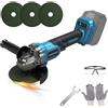 panthem Set di smerigliatrici angolari a batteria, per Makita 18 V, smerigliatrice professionale senza spazzole 16800 rpm, diametro disco 2,5 cm, con chiave per smerigliatrice angolare, smerigliatrice