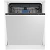 Beko BDIN38440 - Lavastoviglie da incasso, 60 cm, completamente integrato, per 14 soffitti su misura, 3 lavelli, 5 temperature, velocità+, asciugatura SteamGloss, CornerIntense, TrayWash