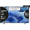 Samsung Smart TV 43'' QE43Q8FAAUXZT QLED 4K, Q4 AI Processor, 4K Upscaling, OTS Lite, Air Slim Design, 2025