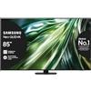 Samsung TV QE85QN90DATXZT Neo QLED 4K Mini LED, Smart TV 85" Processore NQ4 AI Gen2, Neo Slim, DVBT-2, Q-Symphony & Dolby Atmos, Integrato con Alexa, Titan Black 2024