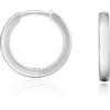 limerencia G23 Orecchini a Cerchio Anallergici per Orecchie Sensibili,Huggie Hoop Orecchini in Titanio 8 mm/10 mm/12 mm,Orecchini Argento/Oro/Oro Rosa per Donna Uomo Bambina