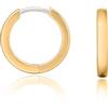 limerencia G23 Orecchini a Cerchio Anallergici per Orecchie Sensibili,Huggie Hoop Orecchini in Titanio 8 mm/10 mm/12 mm,Orecchini Argento/Oro/Oro Rosa per Donna Uomo Bambina