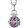 Morella Catenina donna acciaio inox 70 cm con ciondolo ornamentale e sfera Ø 16 mm in sacchetto di velluto colore a scelta