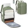 WEPLAN Borse da Cabina per Ryanair 40x20x25 Bagaglio a Mano Zaino Easyjet 45x36x20 Zaino da Viaggio Donna Travel Backpack Zaini Aereo Zaino Casual Daypack Zaino Porta PC 14 pollici,Grigio Verde