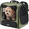 Pecute Cat Carrier Backpacks, Zaino Trasportino per Gatti e Cani, Ampio e Stabile, Zaino Leggero e Ventilato, Design Ergonomico per Trekking e Campeggio, Verde