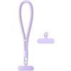AOKSUNOVA Cinturino da Polso per Cellulare, Catena Corta per Cellulare, Cinturino Regolabile per Cellulare, Portachiavi Viola