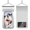 FainFun Porta Cellulare da Collo, Portacellulare da Collo Donna, Cover Personalizzata, Custodia Impermeabile Smartphone, per iPhone, Samsung, Accessori Viaggio, Nuoto Surf (Argento, 7.2 IN)