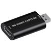 Pkouocry Scheda Acquisizione Video Scheda Bideo Hdmi usb, Video Game Capture Card HD 1080P per OBS Registrazione da HDMI, Tramite videocamera DSLR, per giochi, streaming, videoconferenza