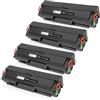 MEGOFFICE 106A W1106A Toner nero compatibile per HP 106A Cartuccia toner compatibile per HP Laser 107W 107A 107R MFP 135WG 137FWG 135A 135R 135W 137FNW (4 nero)