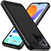 iVoler Cover per Honor 70 Lite/Honor X8 5G / X6a / X6 (Non per Honor X8 4G), [Protezione Antiurto di Grado Militare] Custodia Sottile Morbida in Silicone TPU Anti-Graffio Protettiva Case, Nero