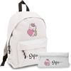 Generico ''Unicorno'' Set Zaino e Astuccio Personalizzati per Bambini Personalizzato per Bambini con nome Scuola Asilo Materna Elementare Zainetto Cartella Bimbi Gita Borsa Studenti DopoScuola Idea Regalo