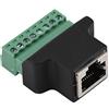 ASHATA Connettore RJ45 di Ethernet di DVR, connettore Jack femminile di ASHATA RJ45 al connettore del terminale della vite di 8 Pin