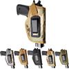 Peminkoo Fondina Tattica Universale per Pistola Fondine per Trasporto Nascosto Clip in Metallo per Cintura Fondina IWB OWB Borsa per Pistola Airsoft per G1OCK 17 19 22 23 32 33 Ruger (CP)