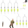 LIUYIDM 5 Pezzi Double Hook Reverse Bottom Rig, Ami da Pesca, Pesca Accessori, Attrezzatura da Pesca, Gancio Split Resistente ai Ganci, Esca da Pesca per,Adatto a Principianti E Amatori (6#)