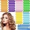 SZSMW 36 Piega Senza Calore - Bigodini Capelli - Bigodini A Spirale - Adatto A Tutti Coloro Che Piacciono Le Acconciature Ondulate, Adatte A Tutti I Tipi di Capelli (30 Cm, Con 2 Ganci per Lo Stile)
