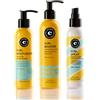 COCUNAT - Metodo Ricci - Booster + Crema Idratante Leave In + Spray Definitivo - Gel Fissatore Anti Crespo - 250ml + 150ml