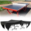 Yabound Copertura Tavolo Ping Pong Esterno, Copertura Tavolo Esterno Impermeabile, Antipolveretennis Da Tavolo Copertura Di Tabella Per Interni Ed Esterni, 280x153x73cm (Nero)