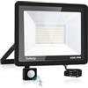 toobettp Faretto LED da Esterno con Sensore di Movimento 100W, Faretto LED da Esterno 10000LM Bianco Caldo 6500K Impermeabile IP66 Fari LED Interna ed Esterna per Giardino Cortile Garage Pareti