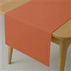 DecoHomeTextil Heimtextilmanufaktur Runner da tavola effetto lino, rettangolare, 40 x 140 cm, arancione, lavabile, impermeabile, antimacchia, facile da pulire, con orlo
