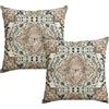 Artoid Mode Boho Bohemia - Set di 2 federe per cuscino, stile vintage, colore marrone, 45 x 45 cm