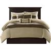 Madison Park Biancheria da letto alternativa per tutte le stagioni, federa coordinata, cuscino decorativo, poliestere, naturale, regina