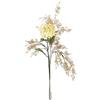 Flair Flower Ramo di carciofo con ramo decorativo, set da 2 pezzi, 70 cm, crema artificiale, fiori di seta, decorazione per l'autunno