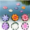TaimeiMao Confezione da 6 fiori galleggianti a LED, lanterna galleggiante con ninfee artificiali, fiori galleggianti, fiori di loto galleggianti, ninfee di fiori di loto, per laghetto da giardino, patio
