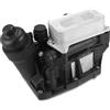 A ABSOPRO Raffreddatore automatico dell'olio motore n. 11428507697 Scambiatore di calore del cambio olio per BMW X1 X3 Alluminio Tono argento Nero