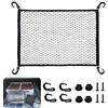 xuefenfei Red para maletero, Rete Portaoggetti Auto 100x80cm, Rete Portaoggetti Tasca Organizer Elastico, Rete Elastica con 4 Ganci, Telo Protettivo, Truck Tronco Reti Car Van, Universale