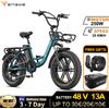 ENGWE L20 Boost bicicletta elettrica 250W motore Brushless 48 v13ah batteria adulto Mountain Bike elettrica 20*4.0 pollici Fat Tire E-bike - black