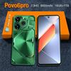 CHOTOG 2025 Cellulari Pova 6 Pro Originale 7.3HD 4G 5G Doppia Scheda SIM Smart Mobile Phone 108MP Smartphone 8000mAh Android 14 Telefono Cellulare - POVA6 SILVER