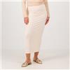 Extesa Gonna midi in jersey con strass
