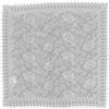 HOME ZEN HOUSEHOLD LINEN TOVAGLIA COPRITAVOLO CENTROTAVOLA RUNNER PIZZO MACRAME' LUSSO (QUADRATO 90X90 CM, DISEGNO FELCE COLORE BIANCO)