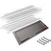 inferramenta Kit Scolapiatti Grigio | Supporti Inclusi | Vaschetta Raccogligocce in Acciaio INOX Inclusa | Diverse Misure (Pensili 45 cm)