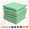 Intimitaly Set 6 Cuscini Sedia Con Lacci 4 Punti Comodi Made in Italy in Cotone Imbottiti e Spessi 6 Cm (Verde Acqua)