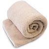 Merino Wool Coperta in 100% Lana Merino, Merino morbida e naturalmente calda ideale come coperta, Coperta in lana merino naturale, woolmarked, Prodotto Naturale (Beige, 200 x 200)